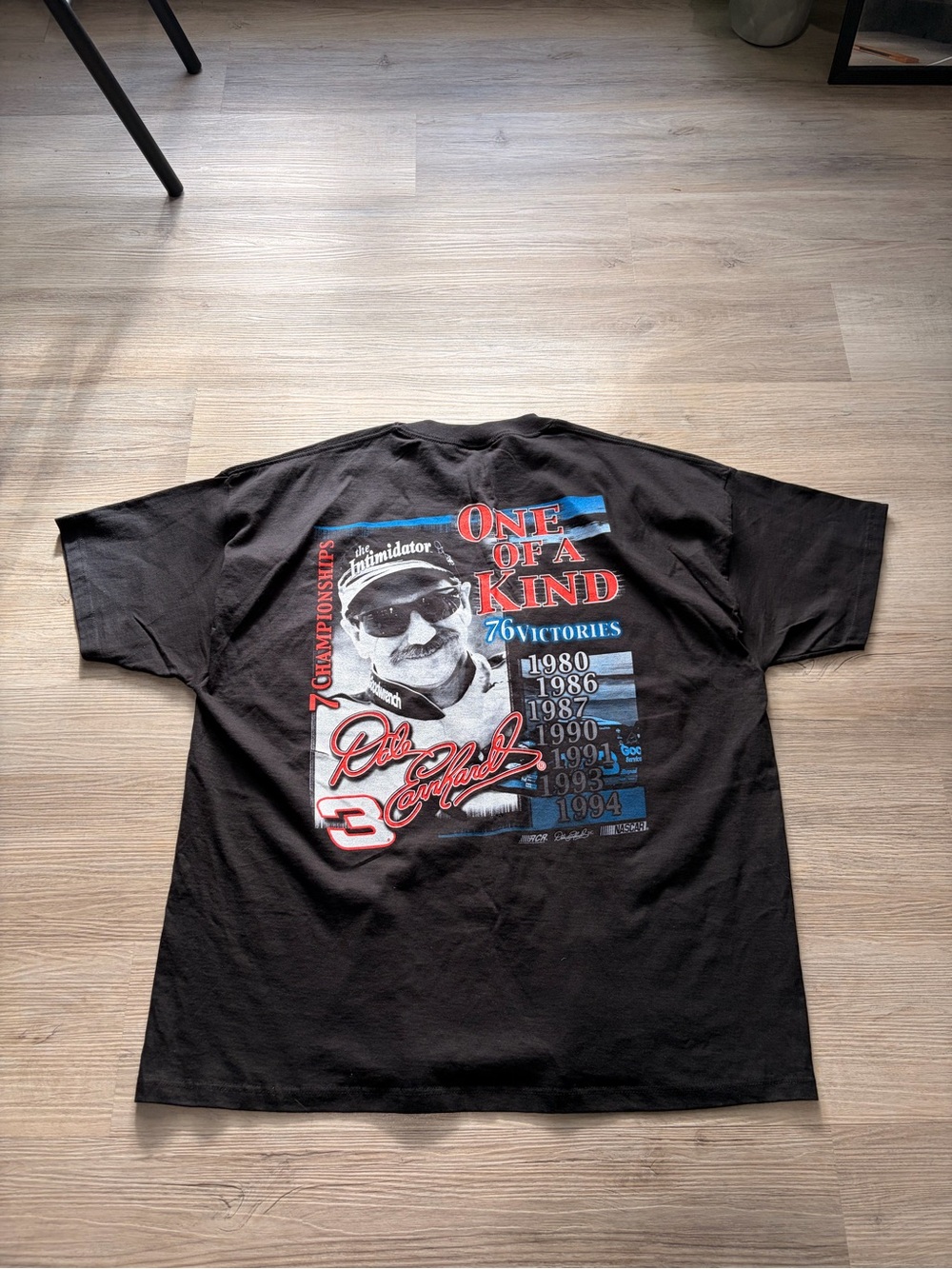 One of a kine Nascar T-shirt competitors view